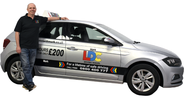 Mark Nicholl's driving school car